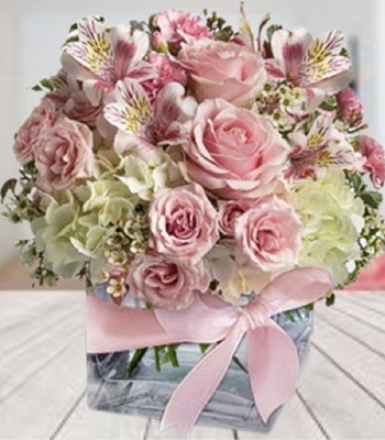 Mix Flower Bouquet - Pink and White Flower Bouquet