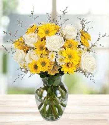 Assorted Flower Bouquet - Mix Color Daisy, Chrysanthemums and Rose