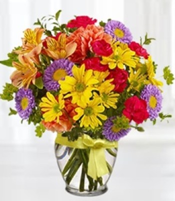 Mix Seasonal Flower Bouquet with Bupleuru