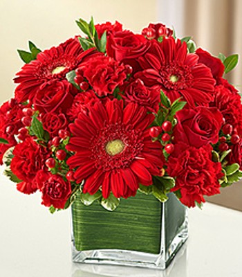 Mix Flower Bouquet - Rose, Gerbera Daisy and Carnations