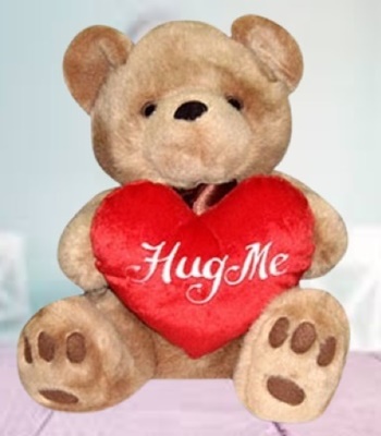 Brownie Bear with Hug Me Heart