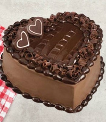 Heart Shape Chocolate Egg Cake - 35oz/1kg