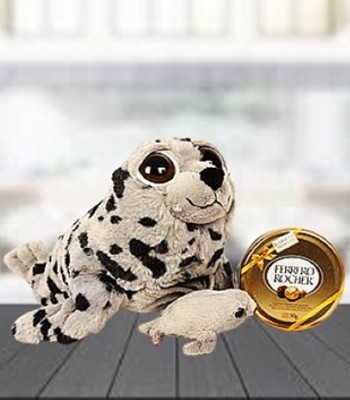 Mom and Baby's Seal with chocolate box