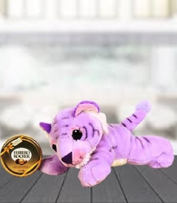 Purple Tiger Plush Toy