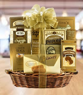 Golden Gift Basket