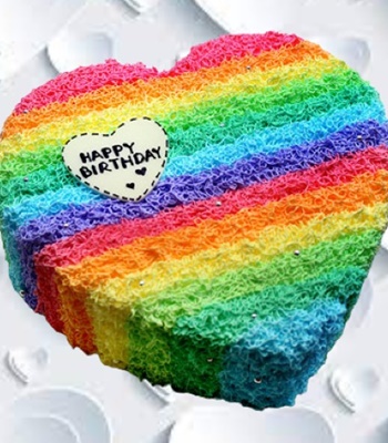 Perfect Heart Shape Birthday Cake - 44oz/1.2kg