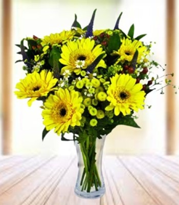 Seasonal Flowers - Yellow Flower Arrangement