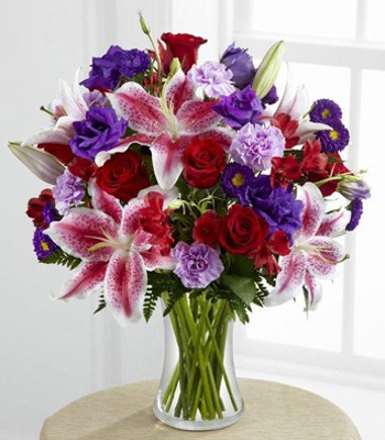 Mixed Flower Arrangement With Vase - Ideal For Any Occasion
