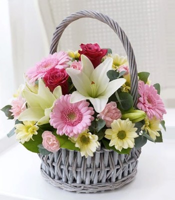 Retirement Flower Bouquet - Rose, Lily Gerbera Daisy & Carnation Mix Flower