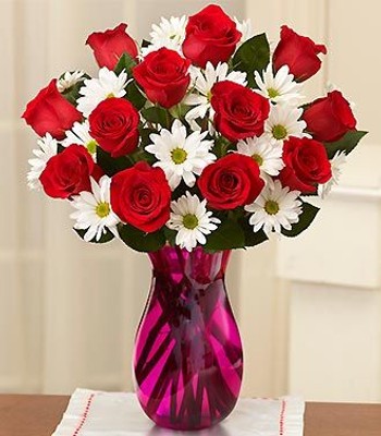 Cloud of Love - Red and White Flowers Bouquet