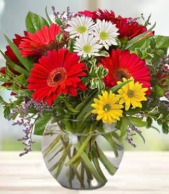 Bouque of Gerberas and Chrysanthemums