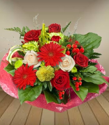 Truly Spectacular - Mix Seasonal Flowers Hand-Tied Bouquet