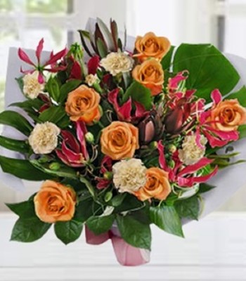 Mix Flowers Bouquet - Roses and Other Seasonal Flowers 