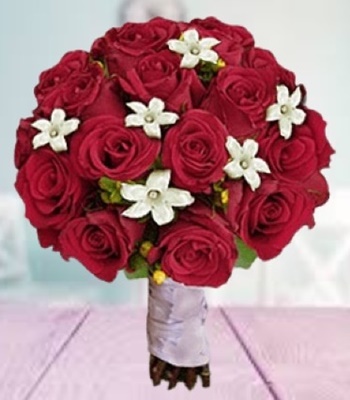 Dozen Red Rose Bouquet - 12 Roses