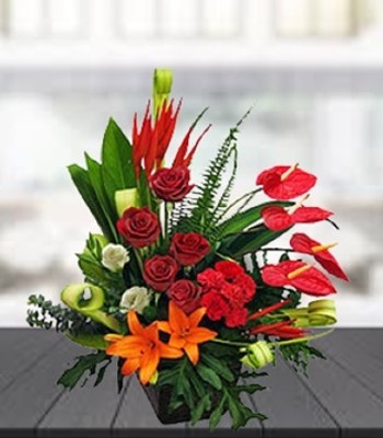 Personifying - Anthurium Bird of Paradise with Mixed Flowers