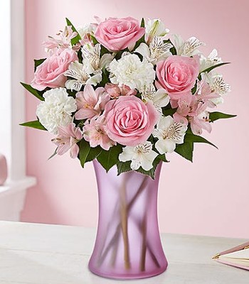 Picture Perfect - Pink and White Flowers Bouquet Hand-Tied