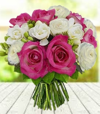 Rose and Carnation Flower Bouquet