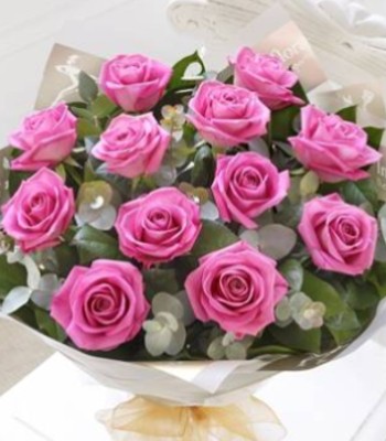 Grand Spectacle Pink Roses With Orchids