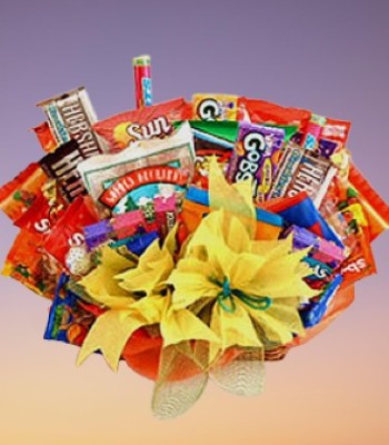Flower & Chocolate Gift Basket