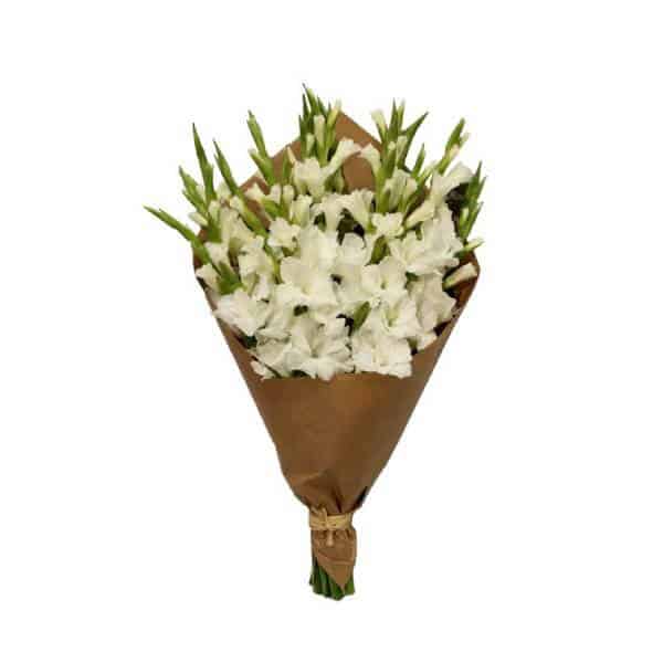 White Gladioluses Bouquet