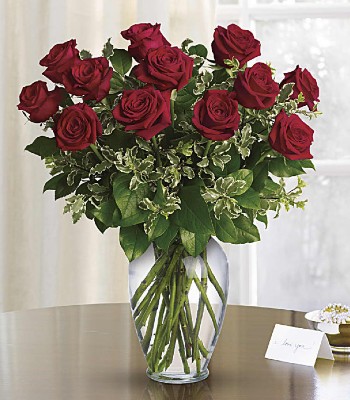 Red Roses - Dozen Red Rose Bouquet