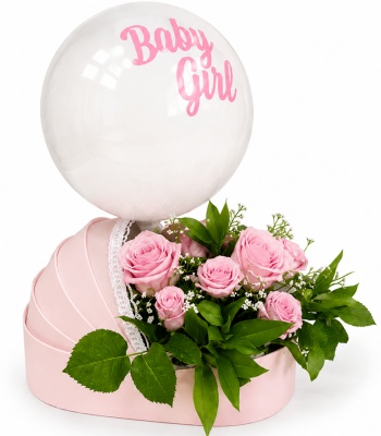 Baby Girl Flowers Bouquet