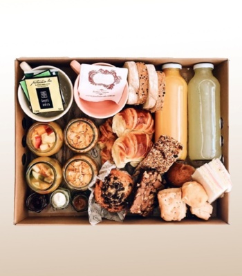 Breakfast Hamper, Sweet & Savory Gift Box, Morning Gift