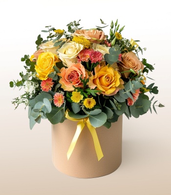 Charming Mixed Bouquet with Roses and Carnations
