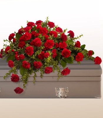 Red Casket Spray