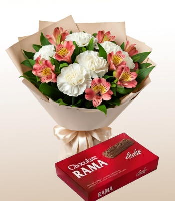 Rustic Sunflower & Alstroemeria Jar Arrangement