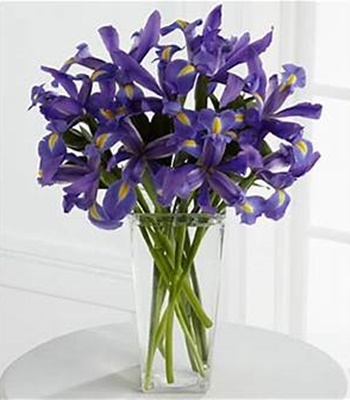 Blue Iris Flower Bouquet
