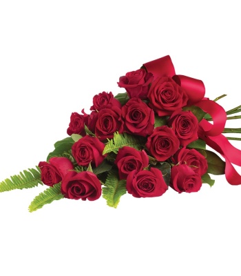Heartfelt Tribute - Red Rose Sympathy Bouquet