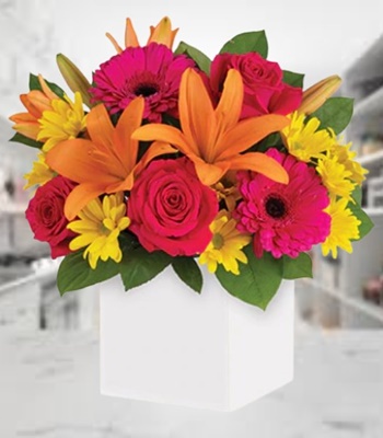 Mix Color Flowers in Box