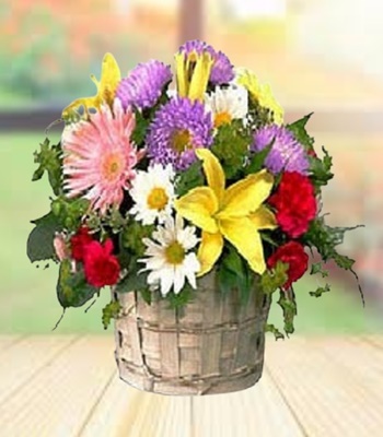 Get Well Soon Mix Flower Basket