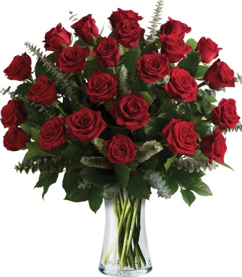 The Ultimate Romance - two dozen gorgeous red roses