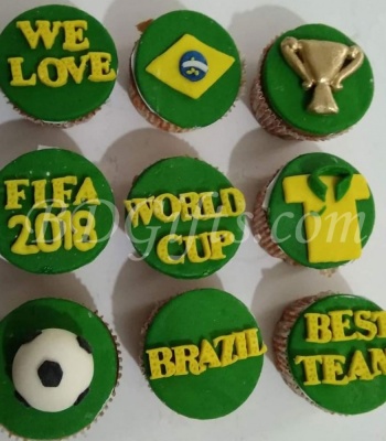 Cupcake For Brazil Fans