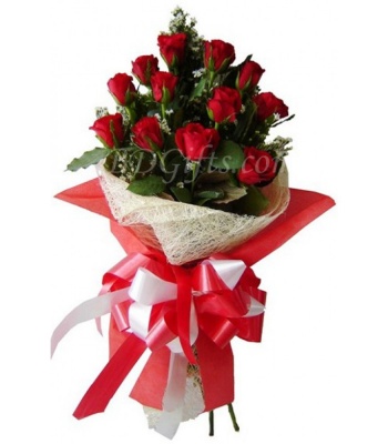 Dozen Red Roses Bouquet