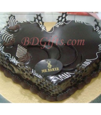 Heart Shape Chocolate Cake
