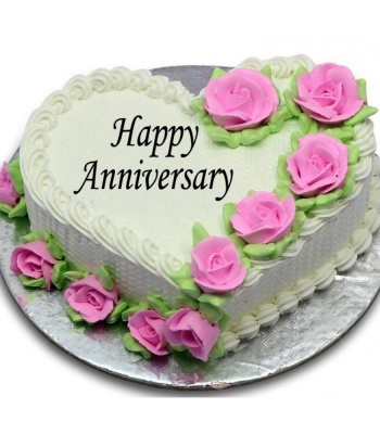 Heart Shape Vanilla Cake