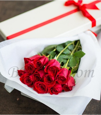 Long Stem Red Roses
