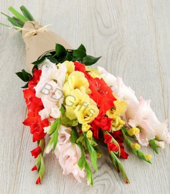 Mix Gladiolus Flower Bouquet