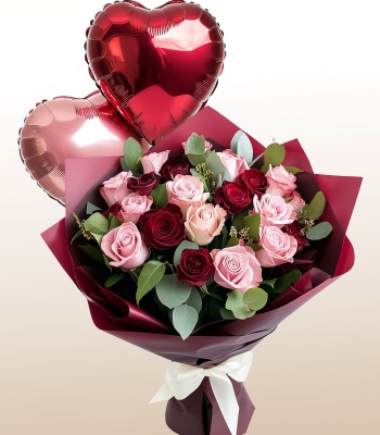 Bi-Color Roses - 18 Stems