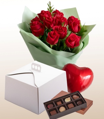 Birthday Roses With Chocolates