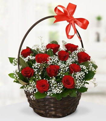 Rose Flower Basket