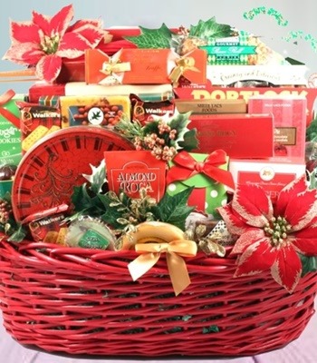 Deck the Halls Christmas Basket