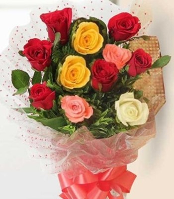 Dozen Mixed Colored Premium Assorted Roses