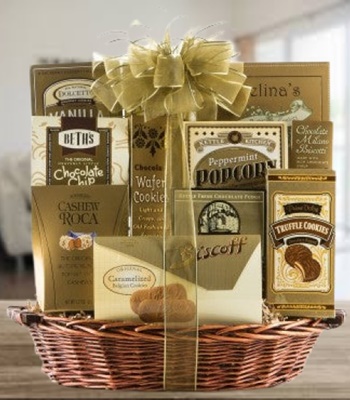 Golden Gift Basket