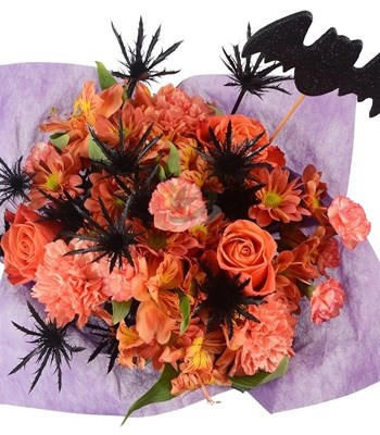 Halloween Magic - Orange, Roses, Carnations & Alstroemeria