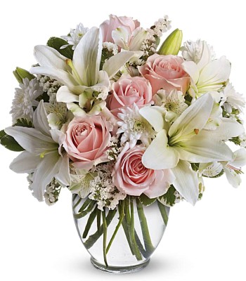 Arrive in Style! Light Colored Flowers Bouquet