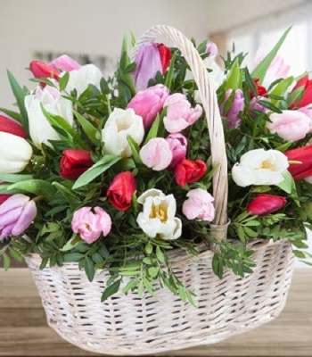 Spring Smiles - Mixed Tulips, Alstroemeria & Fresh Cut Flowers